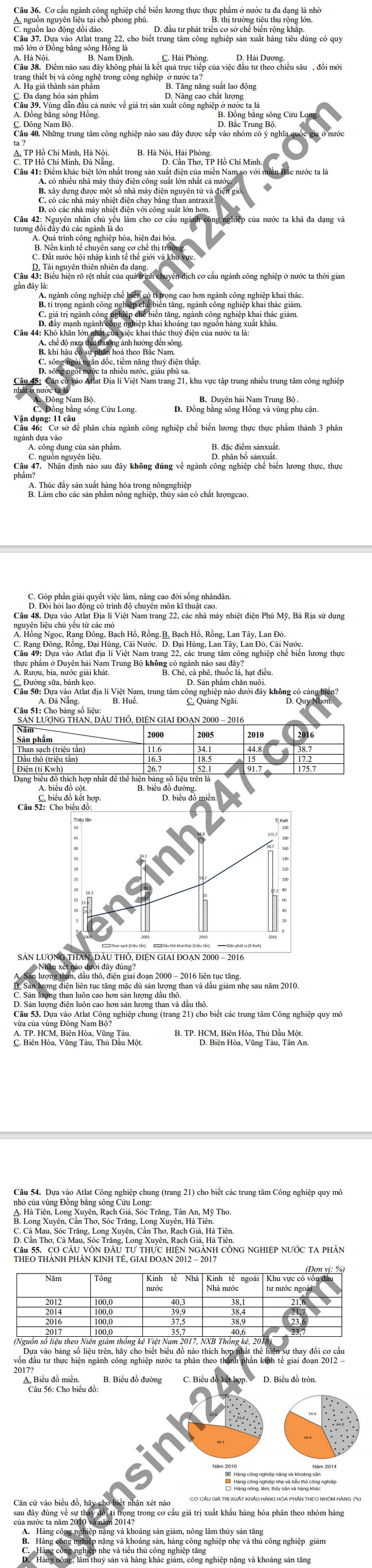 De cuong giua ki 2 nam 2021 Dia lop 12 THPT Duc Trong