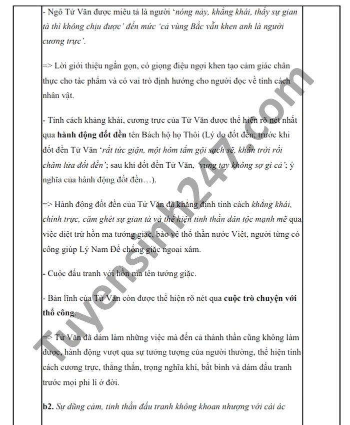 De luyen thi giua ki 2 nam 2021 mon Van lop 10 - co dap an
