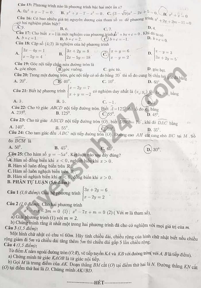 De thi giua ki 2 Toan lop 9 Phong GD TP Bac Giang nam 2021