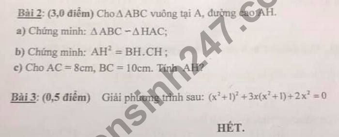 De thi giua ki 2 lop 8 THCS Phan Boi Chau mon Toan nam 2021