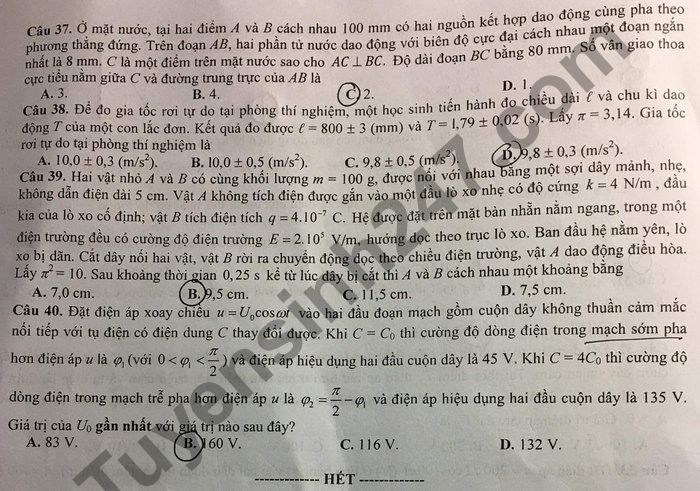 De thi thu tot nghiep THPT 2021 mon Ly - So GD Ha Tinh