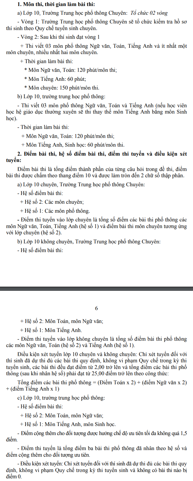 Phuong an tuyen sinh vao lop 10 tinh Tien Giang 2021