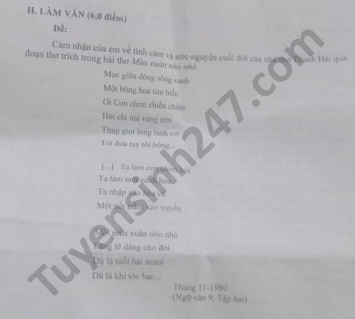 De thi hoc ki 2 nam 2021 mon Van lop 9 Phong GD Cho Moi