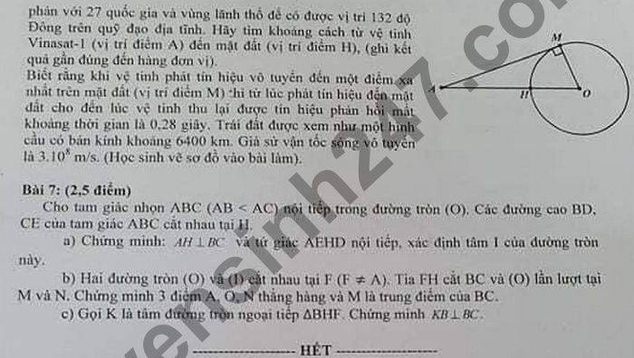 De thi hoc ki 2 nam 2021 mon Toan lop 9 - Quan 11