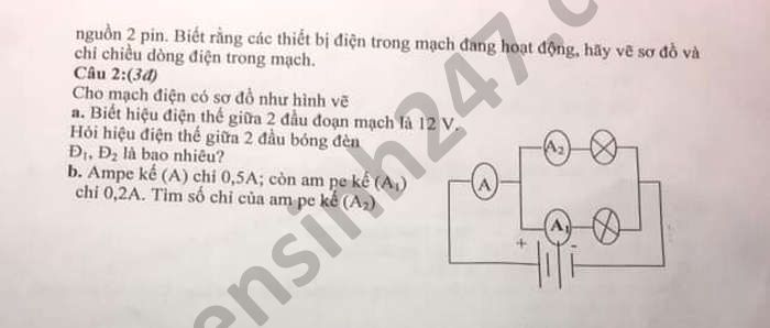 De thi hoc ki 2 nam 2021 mon Ly lop 7 THCS Du Le
