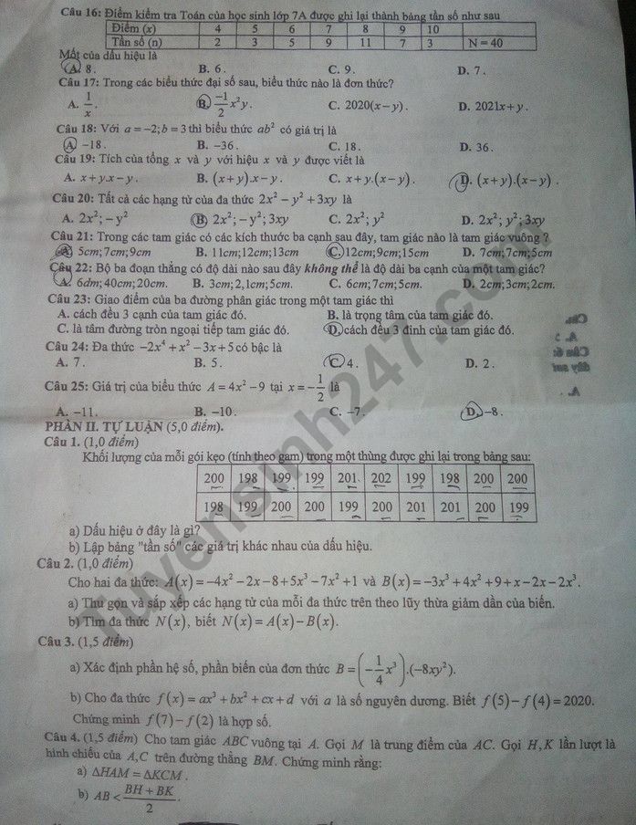 De thi ki 2 lop 7 mon Toan So GD Bac Giang 2021
