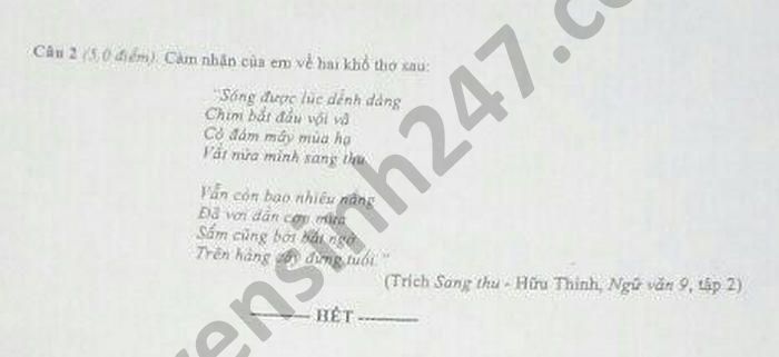 De thi hoc ki 2 mon Van lop 9 nam 2021 Phong GD TP Pleiku