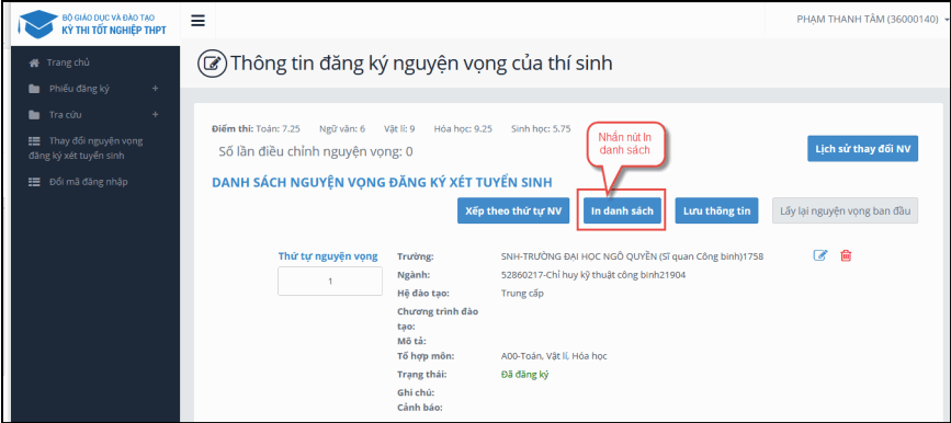 Huong dan dieu chinh nguyen vong truc tuyen 2021 - Chi tiet