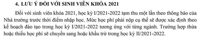 Hoc phi Dai Hoc Su Pham Ky Thuat TPHCM nam 2021 - 2022