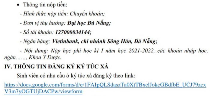 Khoa Y Duoc - Dai hoc Da Nang huong dan nhap hoc nam 2021
