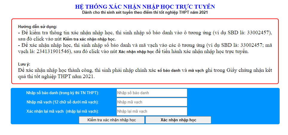 Thu tuc nhap hoc nam 2021 Phan hieu Dai hoc Hue tai Quang Tri