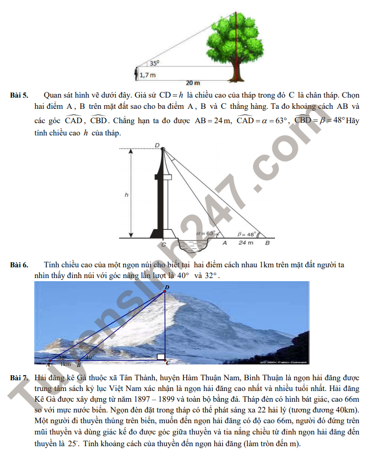 De cuong on tap giua ki 1 lop 9 mon Toan 2021 - THPT Da Tri Tue