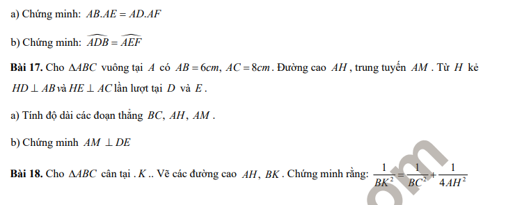 De cuong on tap giua ki 1 lop 9 mon Toan 2021 - THPT Da Tri Tue