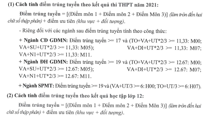 Diem chuan bo sung Dai hoc Dong Thap 2021