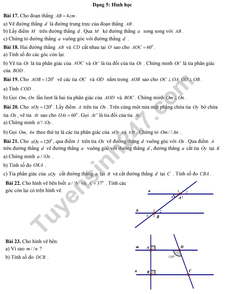 De cuong giua ki 1 lop 7 mon Toan 2021 - THCS To Hoang