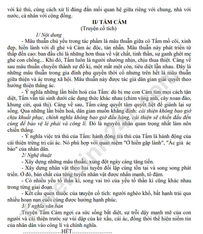 De cuong on thi giua ki 1 lop 10 mon Van 2021 - THPT Bac Thang Long
