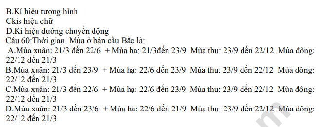 Noi dung on tap giua ki 1 lop 10 mon Dia 2021 - THPT Bac Thang Long