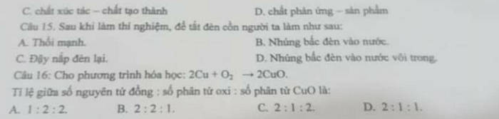 De thi hoc ki 1 lop 8 mon Hoa nam 2021 - Phong GD Hiep Hoa