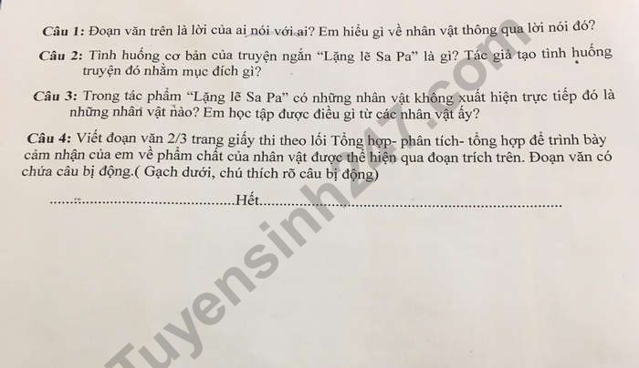 De thi ki 1 THCS Phu Nam An mon Van lop 9 2021