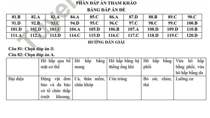 De thi thu mon Sinh tot nghiep THPT 2022 - THPT Quan Hoa