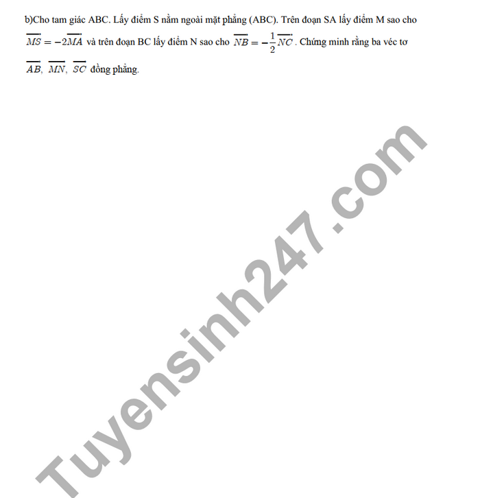 De cuong on tap giua ki 2 lop 11 mon Toan 2022 THPT Tran Phu - Hoan Kiem