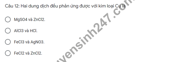 De thi giua ki 2 THPT Tran Phu - Ha Tinh 2022 mon Hoa lop 12