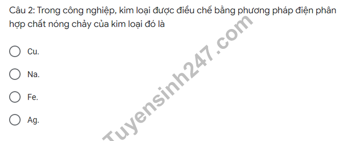 De thi giua ki 2 THPT Tran Phu - Ha Tinh 2022 mon Hoa lop 12