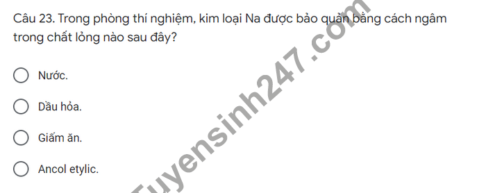 De thi giua ki 2 THPT Tran Phu - Ha Tinh 2022 mon Hoa lop 12