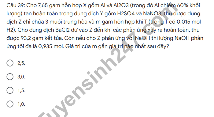 De thi giua ki 2 THPT Tran Phu - Ha Tinh 2022 mon Hoa lop 12