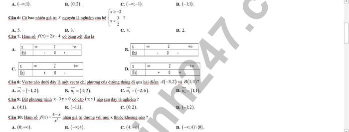 De thi giua ki 2 lop 10  - THPT Tan Lam 2022 mon Toan