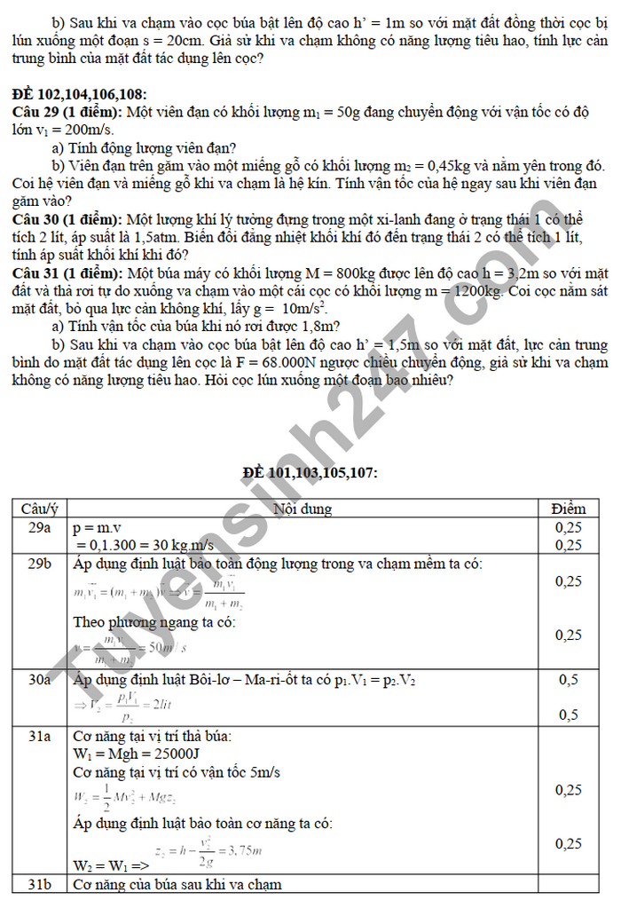 De thi giua ki 2 THPT Huong Hoa 2022 lop 10 mon Li