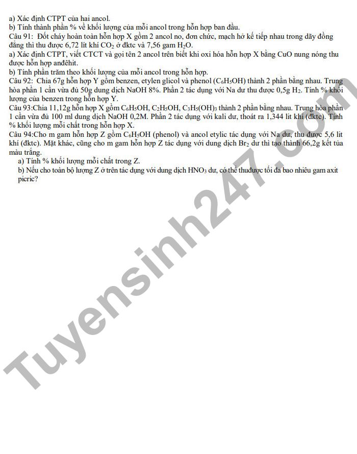 De cuong on tap hoc ki 2 THPT Le Loi mon Hoa nam 2022 lop 11