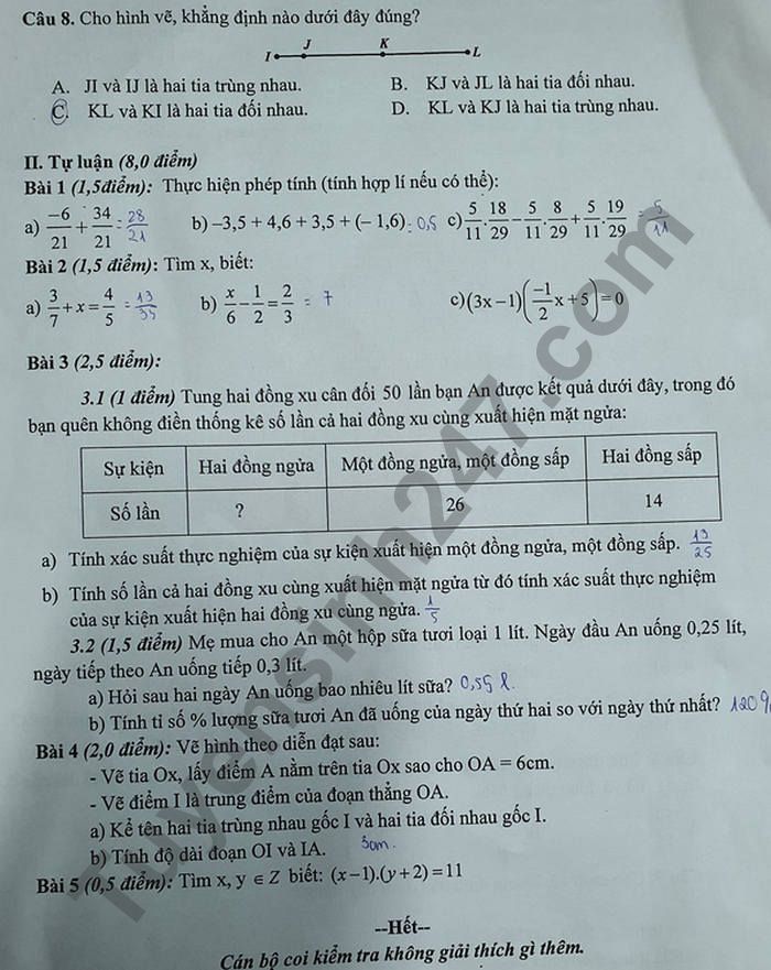 De thi hoc ki 2 lop 6 mon Toan THCS Nam Trung Yen nam 2022