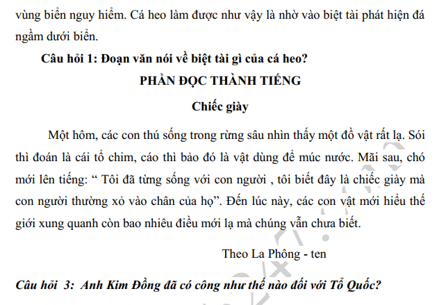 De thi ki 2 mon Tieng Viet lop 4 nam 2022 - TH Le Loi
