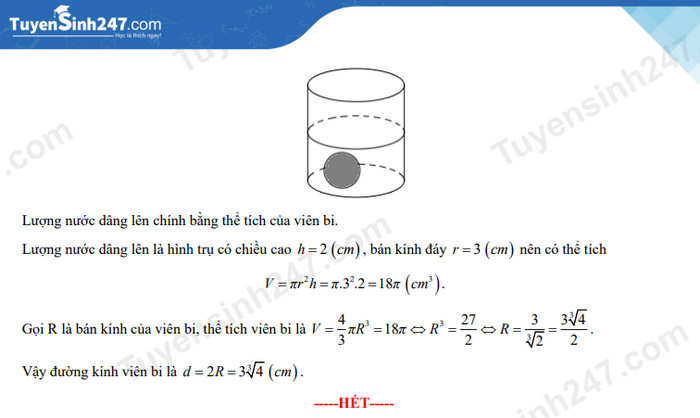Dap an de thi vao lop 10 mon Toan - THPT Chuyen Nguyen Tat Thanh 2022