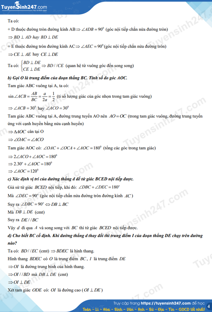 Dap an de thi vao lop 10 nam 2022 tinh Phu Yen - mon Toan