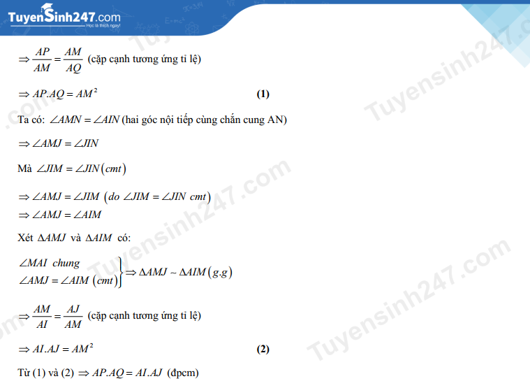 Dap an de thi vao lop 10 nam 2022 mon Toan - Nam Dinh