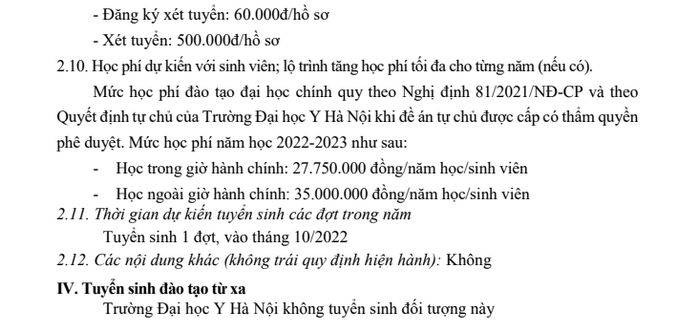 Dai hoc Y Ha Noi cong bo de an tuyen sinh nam 2022