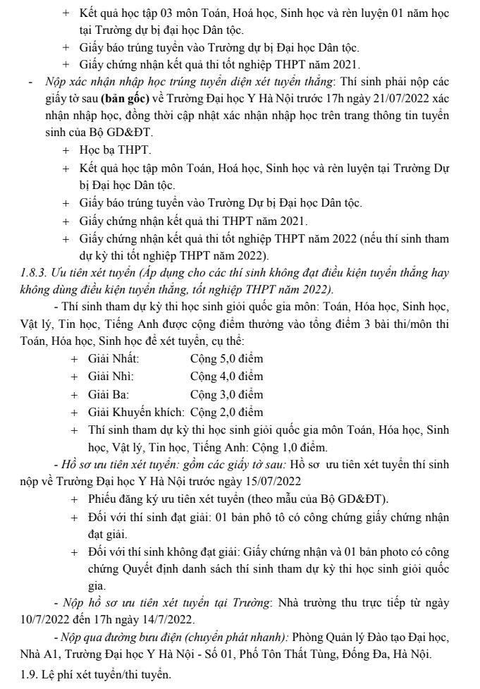 Dai hoc Y Ha Noi cong bo de an tuyen sinh nam 2022
