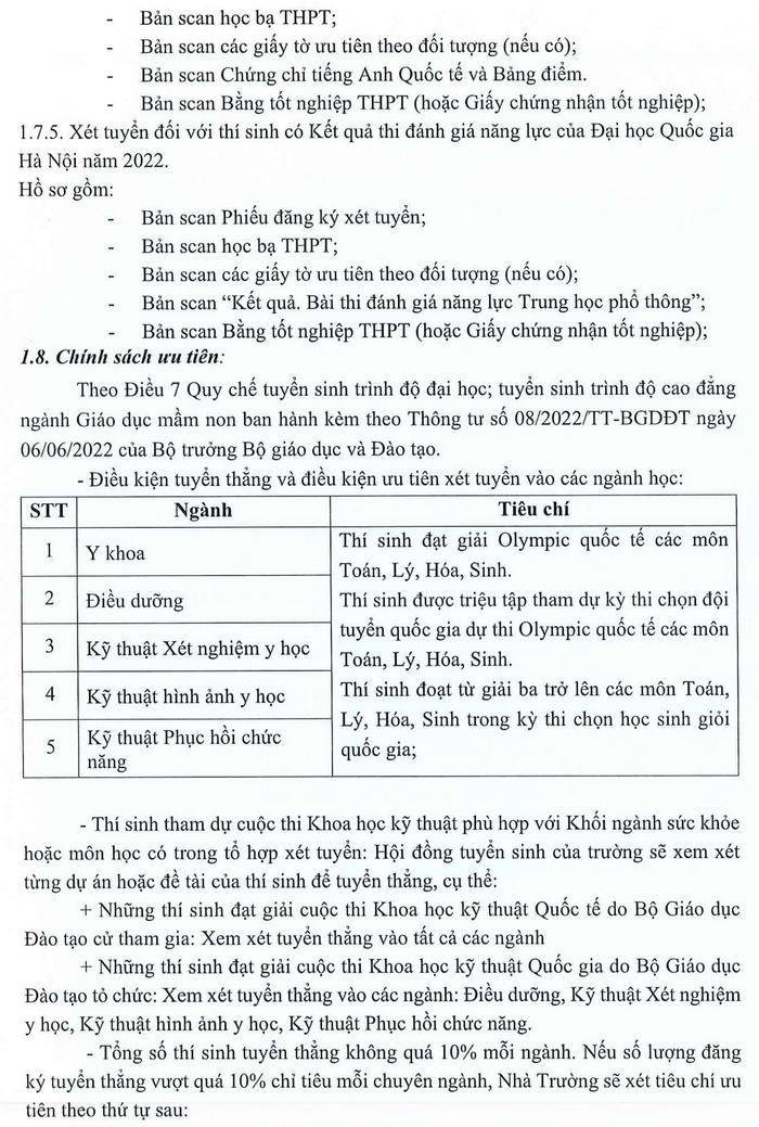Phuong an tuyen sinh Dai hoc Ky thuat Y te Hai Duong nam 2022