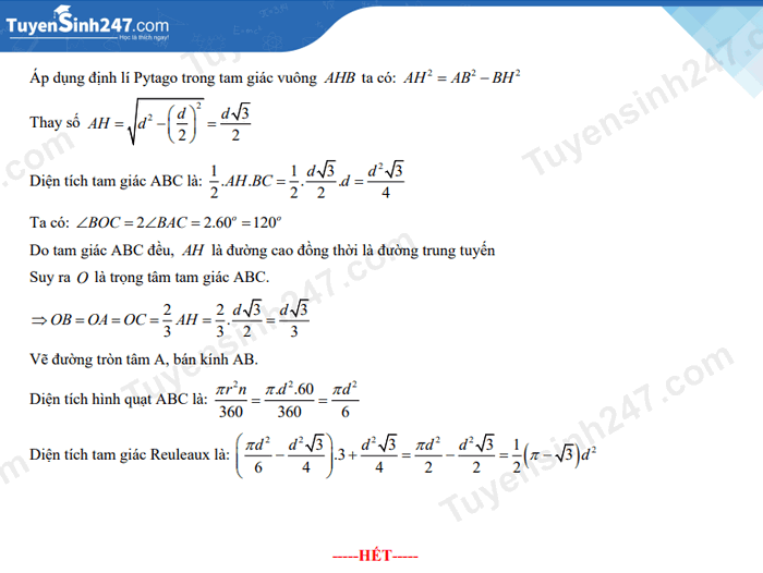 Dap an de thi mon Toan vao lop 10 tinh Kien Giang 2022