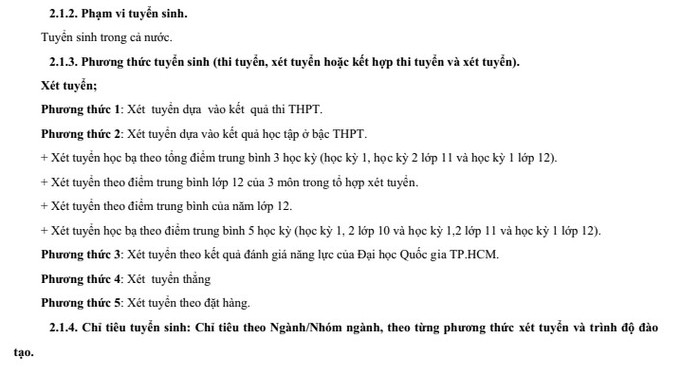 Phuong an tuyen sinh DH Kinh te Cong nghiep Long An nam 2022