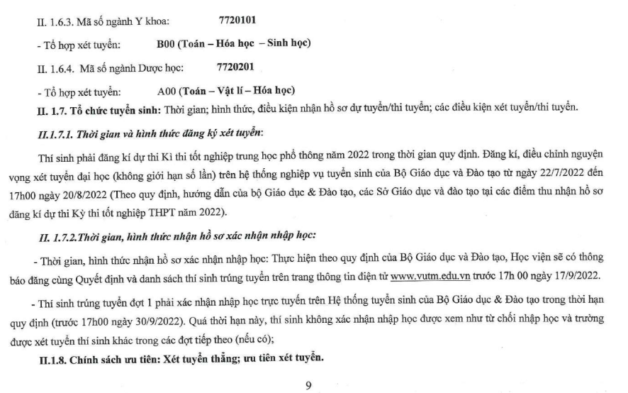 Thong tin tuyen sinh Hoc vien Y Duoc hoc co truyen Viet Nam 2022