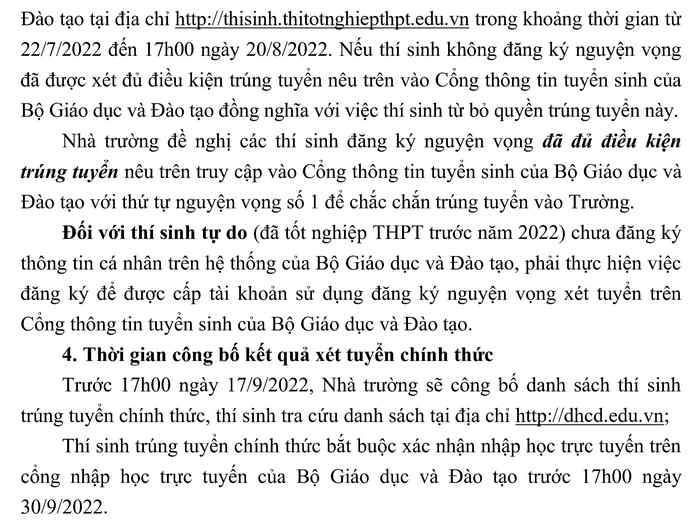 Diem chuan hoc ba Dai hoc Cong doan 2022