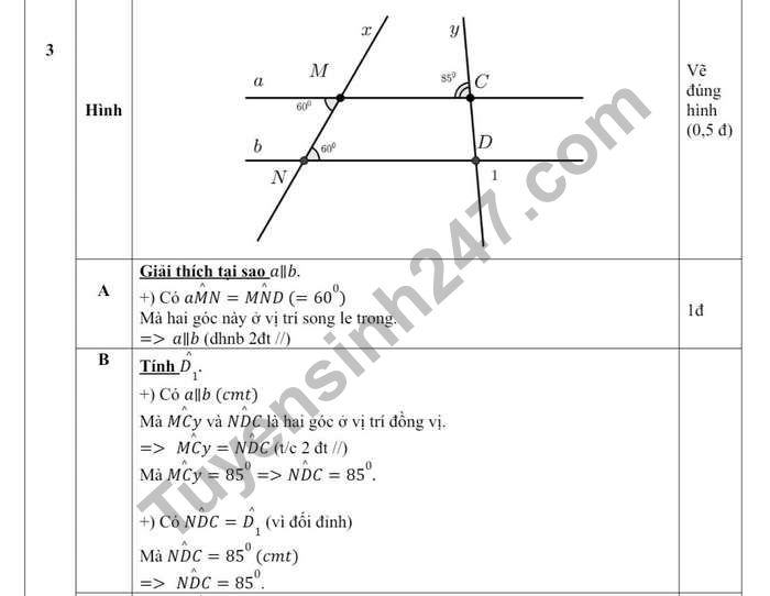 De thi GK 1 lop 7 mon Toan - THCS Nghia Tan 2022