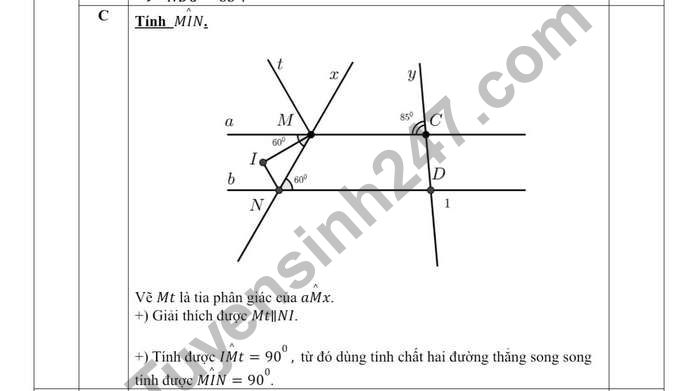 De thi GK 1 lop 7 mon Toan - THCS Nghia Tan 2022