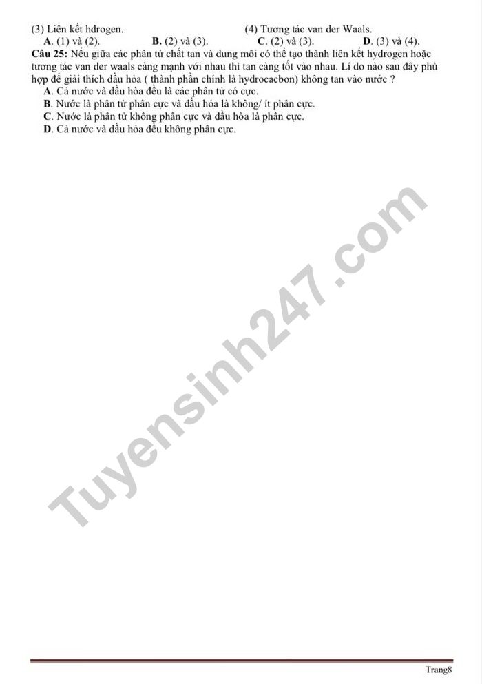 De cuong on tap hoc ki 1 mon Hoa lop 10 - THPT Xuan Dinh 2022