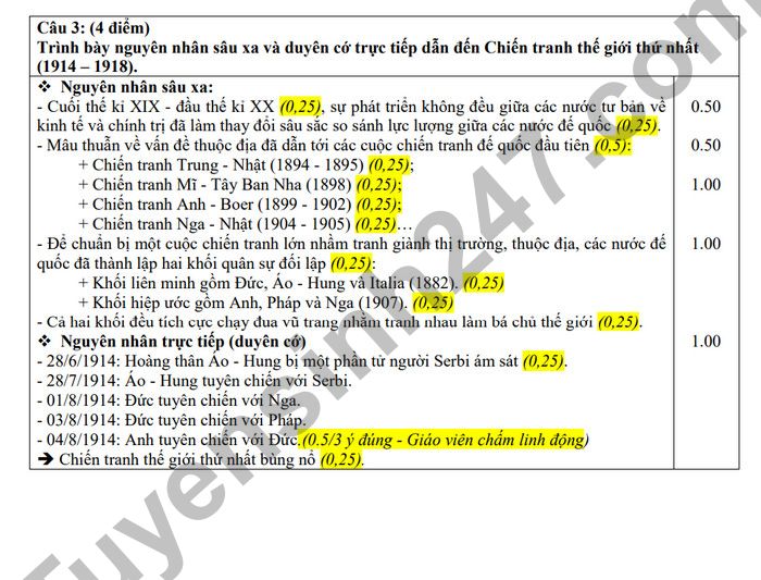 De thi hoc ki 1 mon Su lop 11 nam 2022 THPT Gia Dinh (Co dap an)