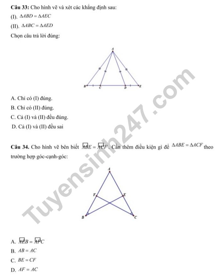 De kiem tra hoc ki 1 lop 7 mon Toan nam 2022 - THCS Gia Thuy
