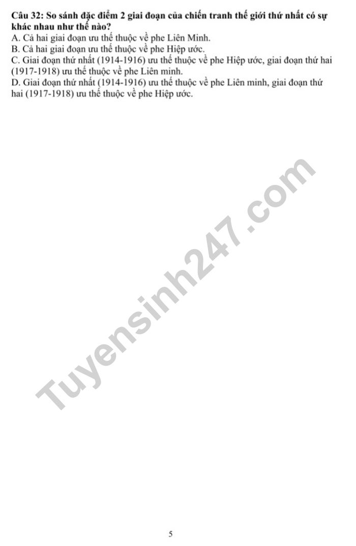 De thi hoc ki 1 lop 8 mon Su nam 2022 - THCS Gia Thuy